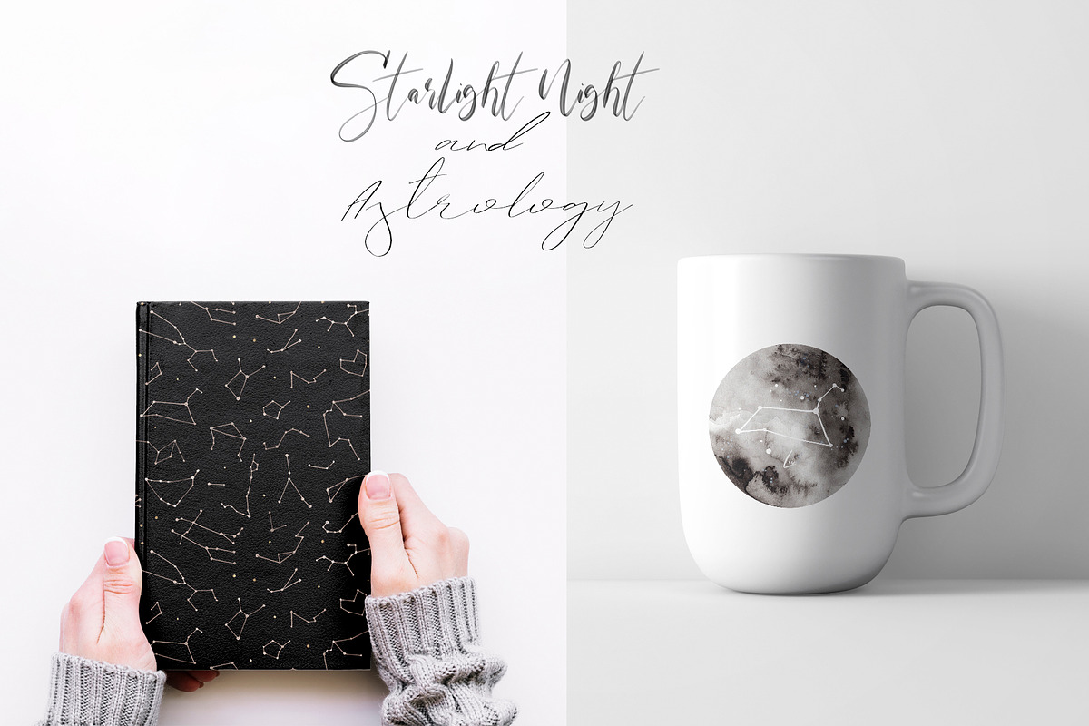 Starlight Night and Astrology Set, an Object Graphic by Slastick (Photo 5 of 7)