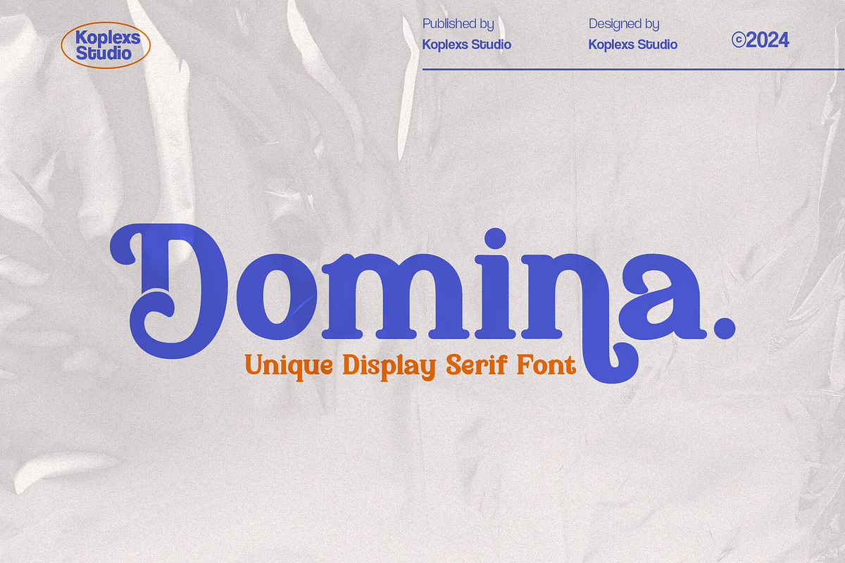 Domina - Display Serif, a Serif Font by Koplexs Studio (Photo 1 of 10)