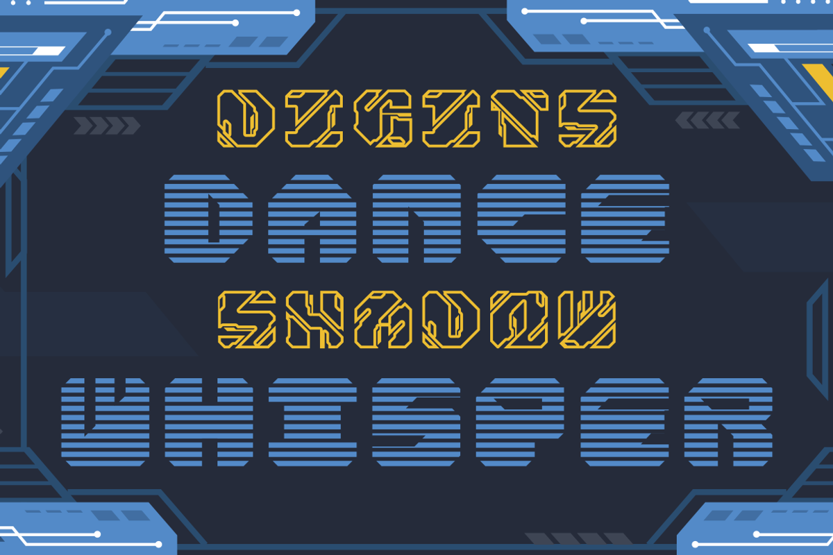 Space Sparkle - Cyber Punk Font, a Font by PutraCetol Studio (Photo 5 of 11)