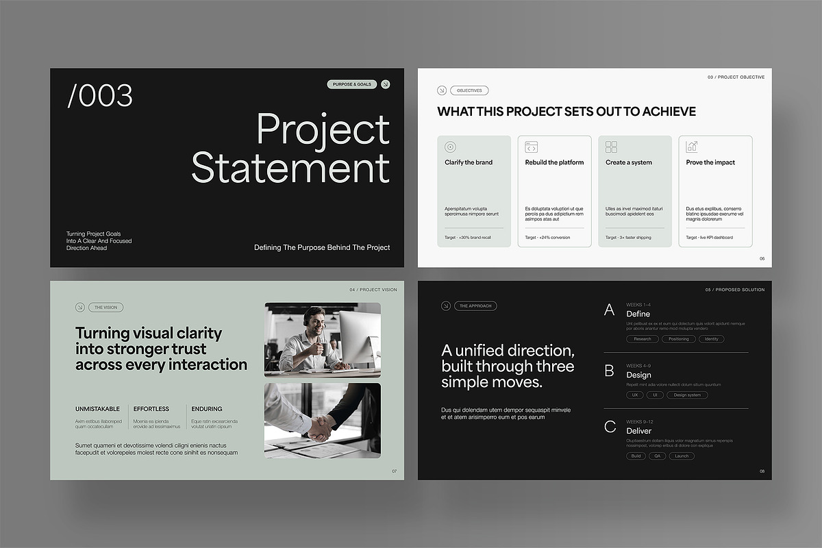 Minimal Presentation Template, a Presentation Template by BrandPacks (Photo 3 of 7)