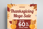 Thanksgiving Sale Flyer Template, a Flyer Template by MightyDesign (Thumbnail 2 of 8)