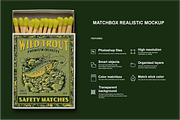 REALISTIC MATCHBOX MOCKUP BY SHAKA, a Packaging Mockup by SHAKA (Thumbnail 2 of 2)