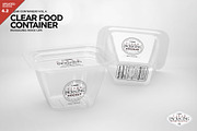 Clear Container Packaging Mockup, a Cups & Container Mockup by INCDesign (Thumbnail 1 of 6)