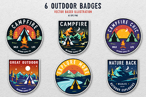Outdoor Badge Vector Design