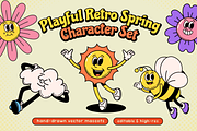 Playful Retro Spring — Character Set, an Object Graphic by Invisual Studio (Thumbnail 1 of 10)