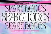 Sparthones - Authentic Display, a Font by Mokatype Studio (Thumbnail 1 of 10)