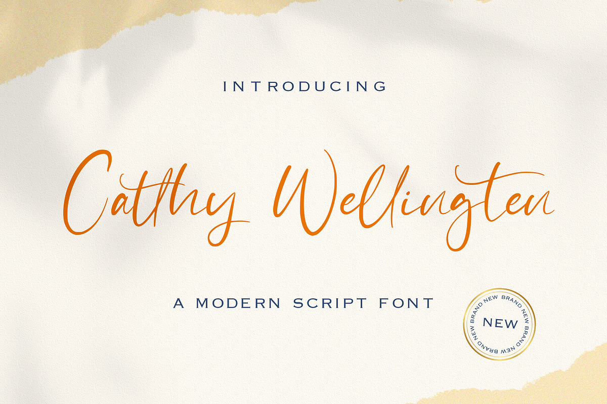 Catthy Wellingten - Handwritten Font