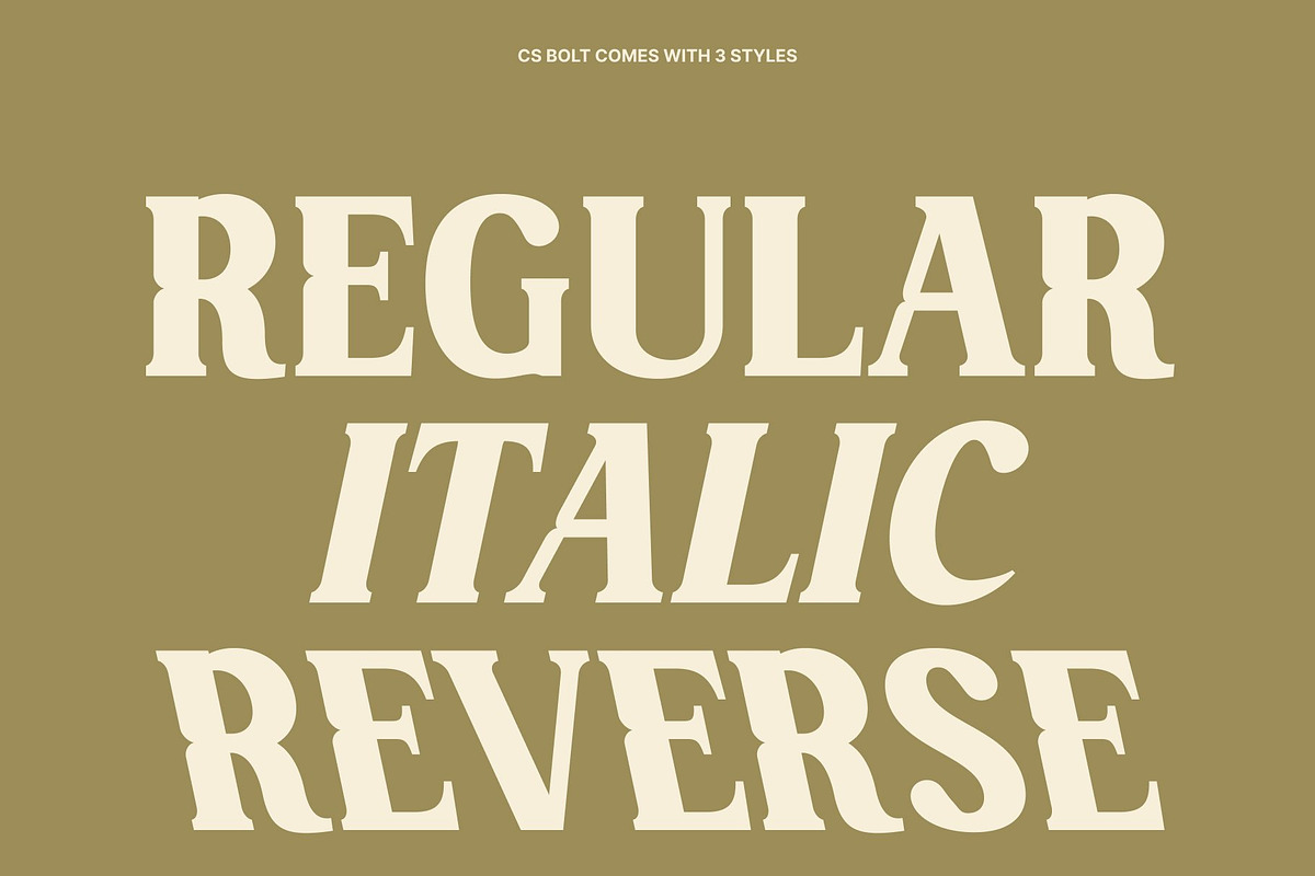 CS Bolt – Bold Serif Font, a Serif Font by Craft Supply Co. (Photo 2 of 8)