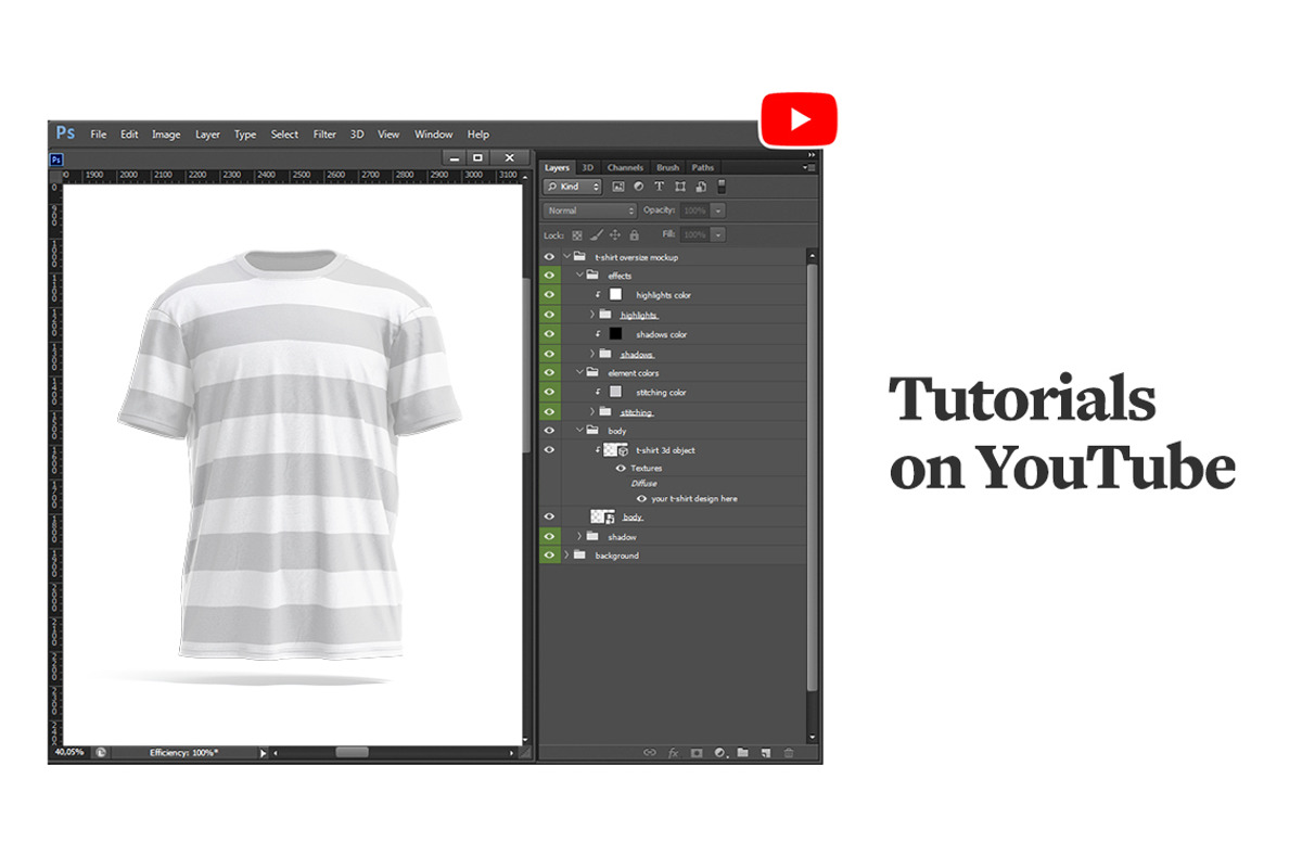 Oversized 360 T-shirt Mockup, a Shirt Mockup by rebrandy (Photo 11 of 12)