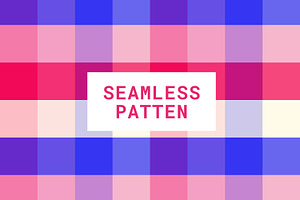 Blue and Pink Checkered Pattern