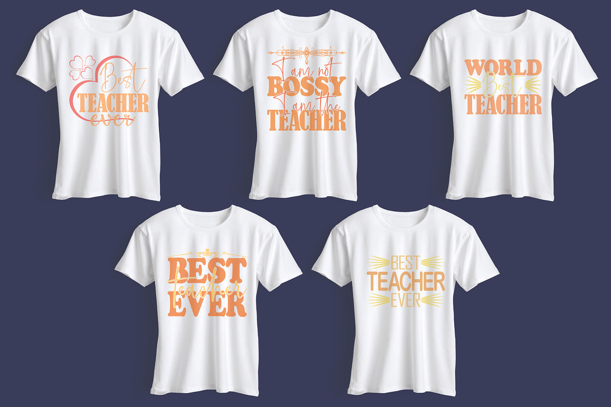 Teacher Vector Design Bundle, a Print Template by Active Designers (Photo 1 of 6)