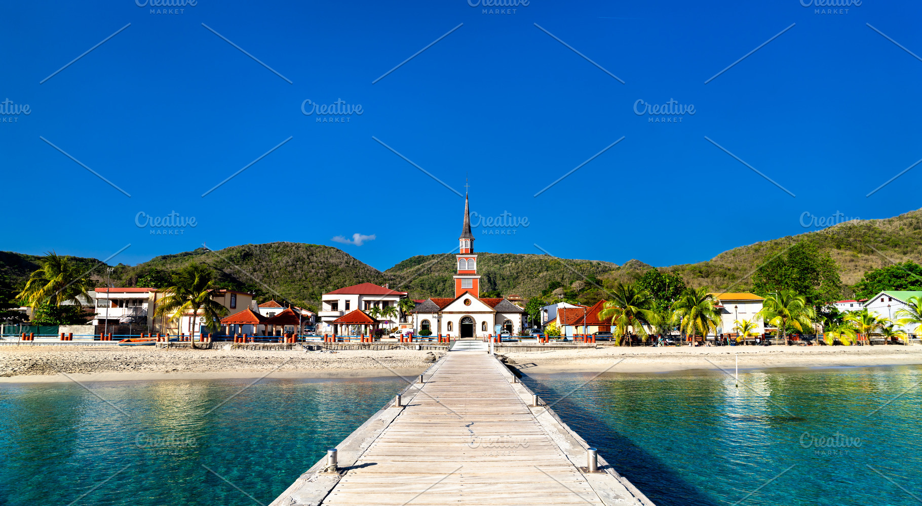 Church in Les Anses d'Arlet, an Architecture Photo by Leonid Andronov