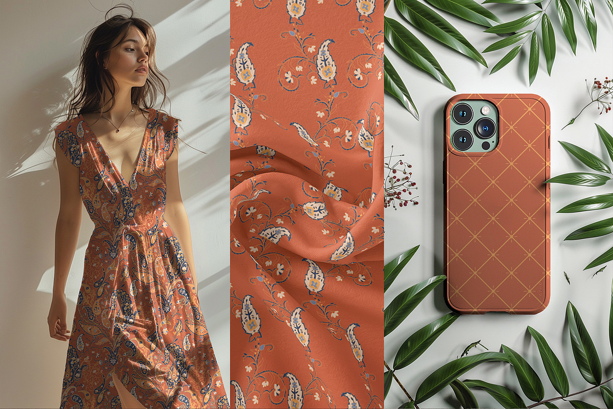Boho Paisley & Floral Patterns, a Pattern Graphic by Sonulkaster (Photo 12 of 13)