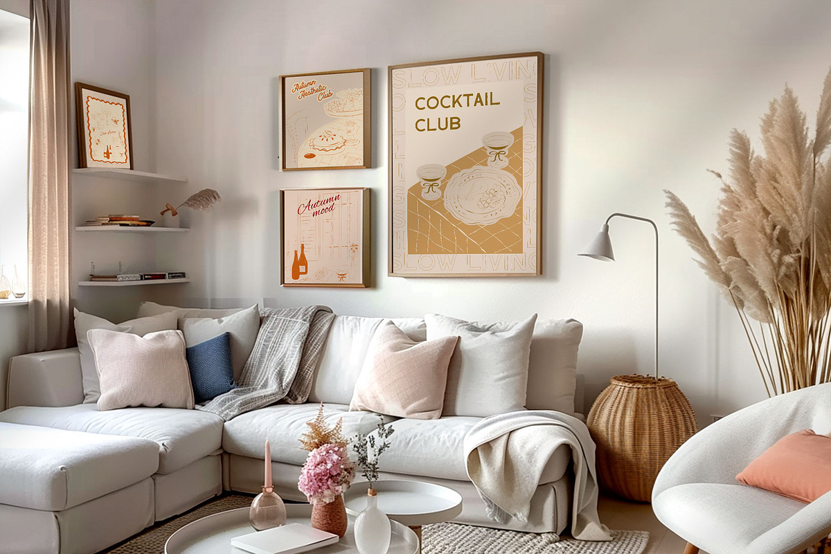 Slow Living. Fall posters collection, a Decorative Illustration by Mio Buono (Photo 6 of 13)
