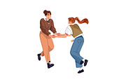 Happy people give high five set, a Person Illustration by PaperTrident (Thumbnail 2 of 9)