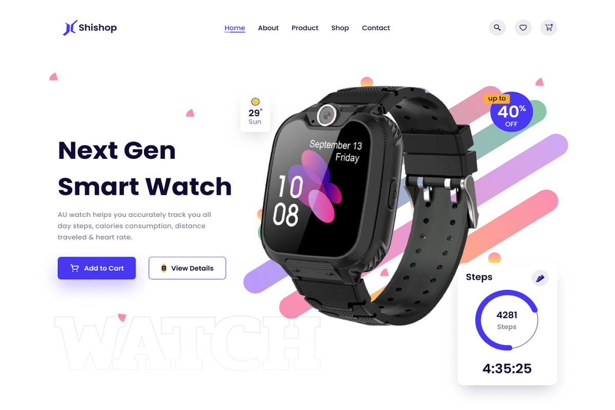 Best Gadget UI Website, a Landing Page Template by skshihabulislam (Photo 1 of 2)