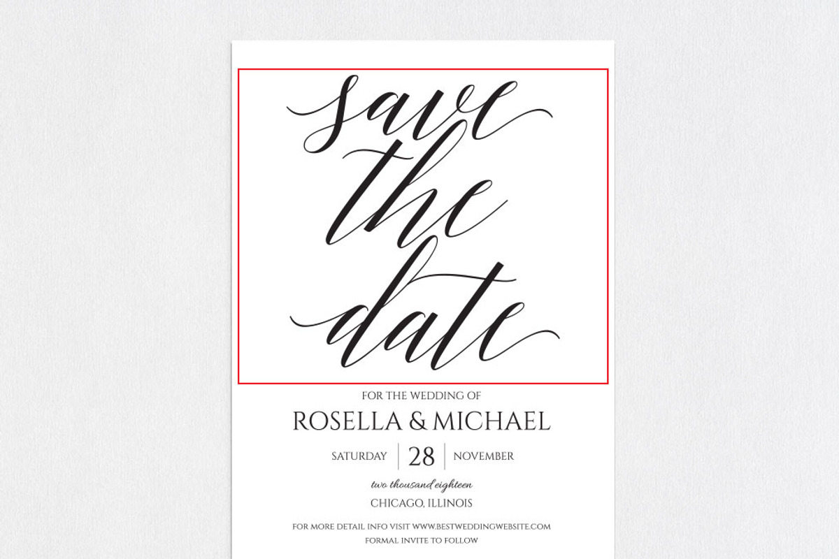 Save the Date Template SHR208, an Invitation Template by Shafura_Wedding (Photo 5 of 5)