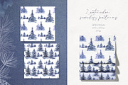 Snowy Forest Trees & Branches, an Object Graphic by Jeanna Draw (Thumbnail 8 of 11)
