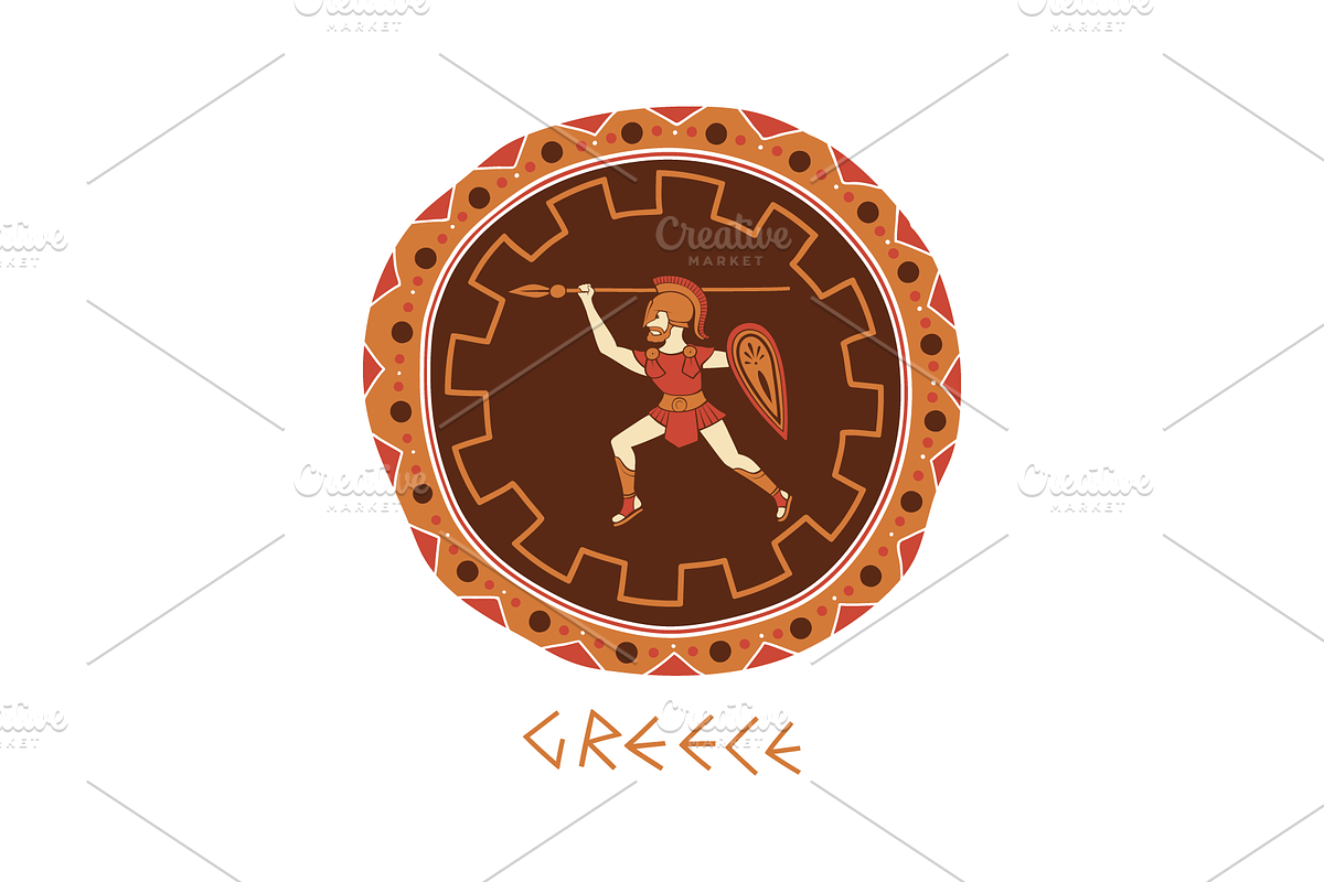 Ancient Greek Illustrations & Decor, a Decorative Illustration by Adiemus (Photo 7 of 9)