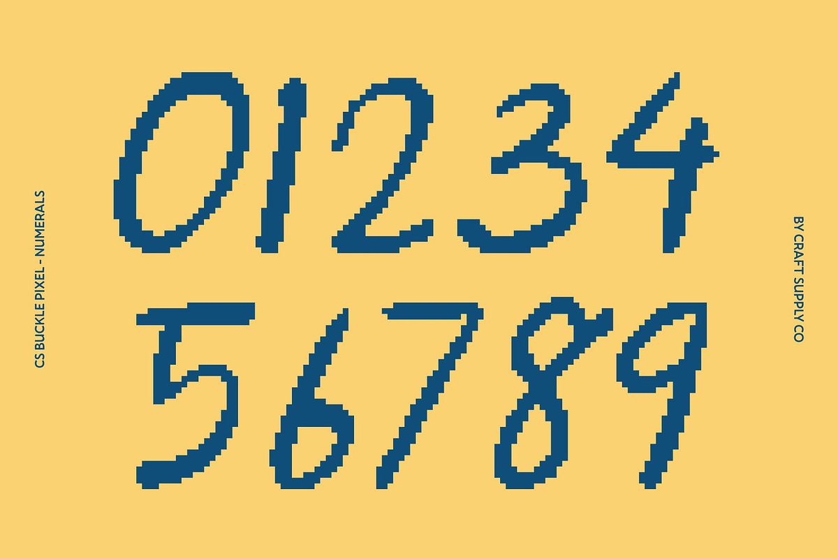 CS Buckle Pixel, a Handwritten Font by Craft Supply Co. (Photo 3 of 8)