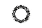Hand Drawn Wreath Frame Bundle, an Illustration by yasushie (Thumbnail 27 of 51)