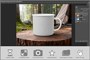 Camping Mug Forest Campsite Mock PSD, a Cups & Container Mockup by Bruno's Shop (Thumbnail 2 of 3)