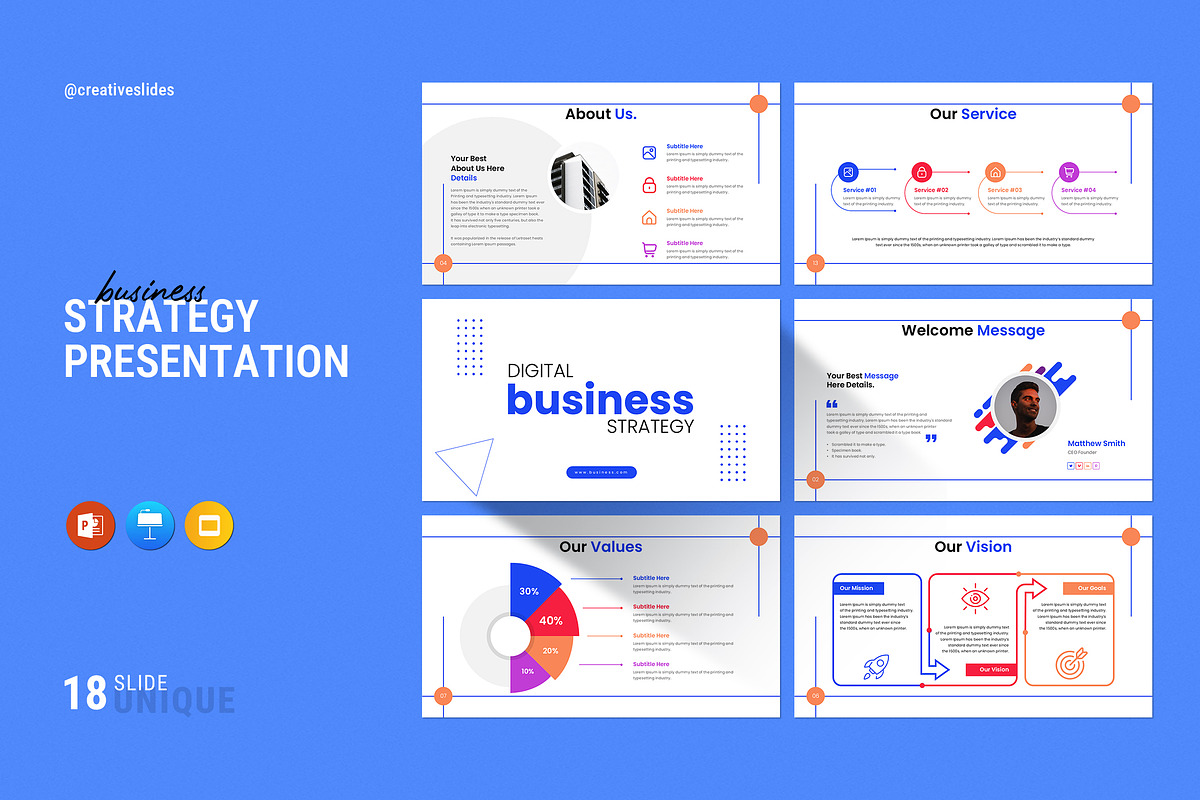 Business Strategy PowerPoint preview 4