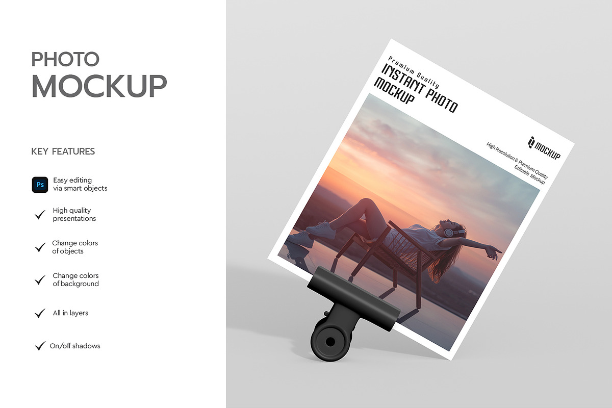 Instant Polaroid Photo Mockup, a Product Mockup by graphypix (Photo 2 of 4)