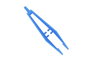 Surgical Straight Tweezers, Medical, a Healthcare Illustration by TopVectors