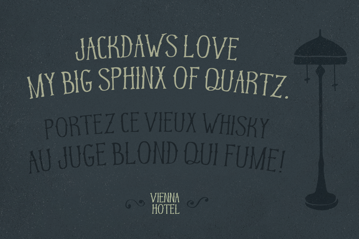 Vienna Hotel - Handmade Typeface preview 4