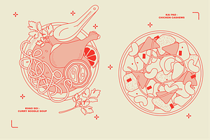 THAI Vector Food Illustration