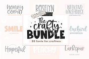 Crafty Font Bundle | 30 Fonts, a Script Font by KA Designs (Thumbnail 1 of 23)