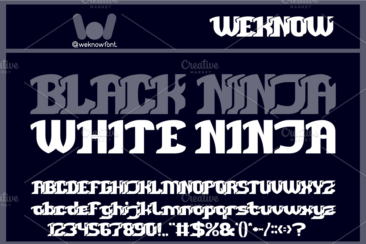 Dark Light Warrior font, a Font by weknow (Photo 5 of 10)