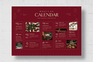 Christmas What's On Template, a Flyer Template by BrandPacks
