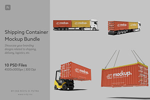 Shipping Container Mockup Bundle