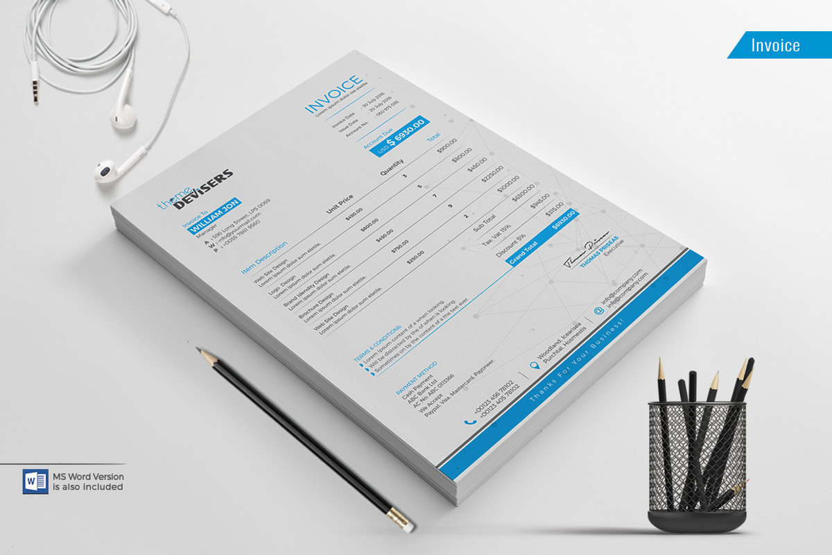 Corporate Identity, a Stationery Template by ThemeDevisers (Photo 4 of 12)