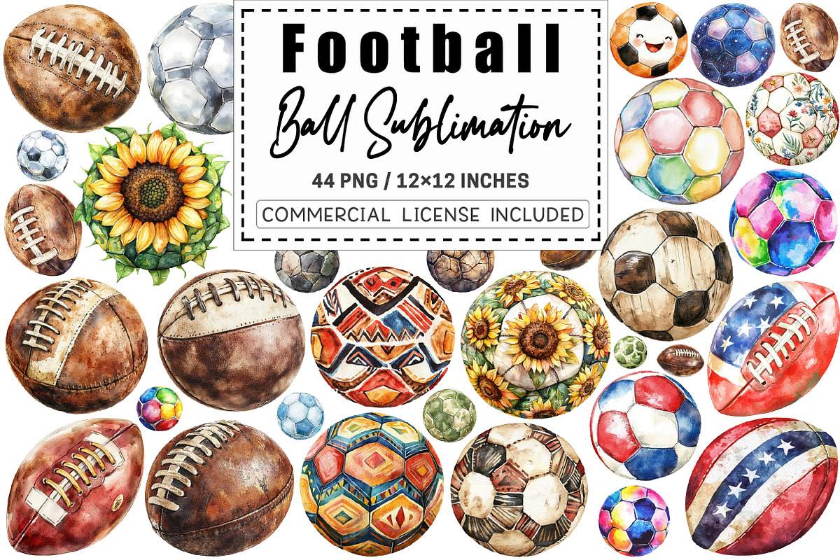 Custom Football Ball Sublimation, a Graphic by CitraGraphics (Photo 1 of 4)