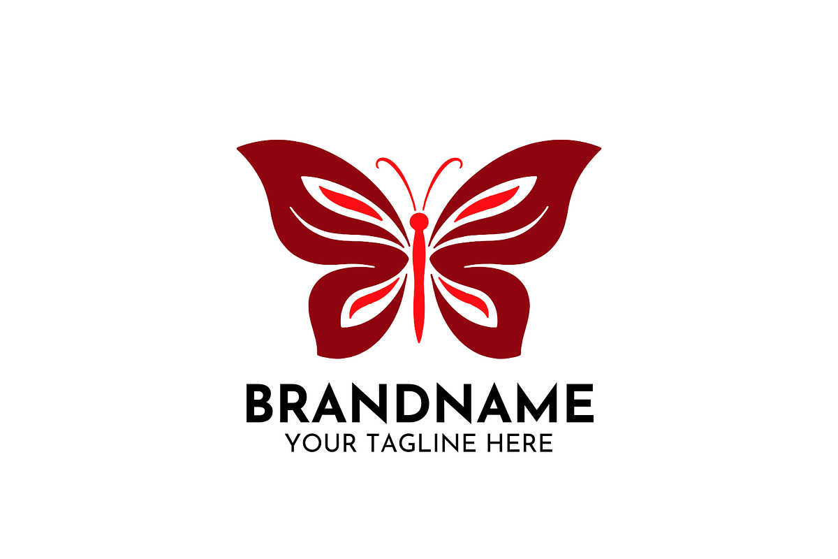Butterfly Logo Design Nature Icon, a Branding & Logo Template by Megafox Studio (Photo 1 of 2)