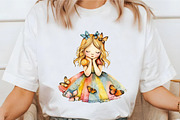 Watercolor Summer Girls Clipart, an Illustration by designcity5 (Thumbnail 5 of 5)