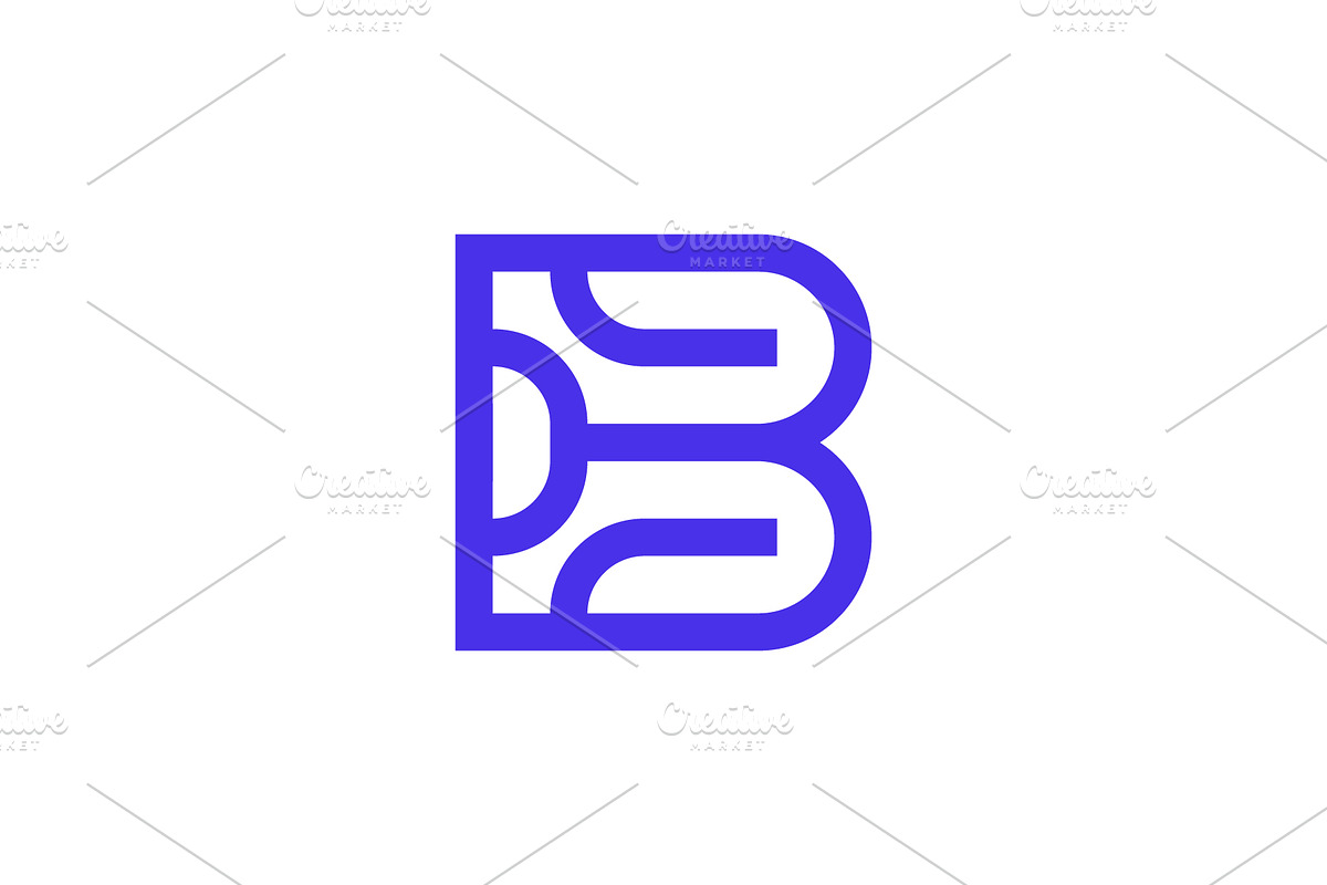 modern initial B network tech logo, a Branding & Logo Template by Rasagama Studio