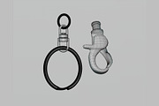 Keychain 3d model 02, an Object 3D Model by fahad121 (Thumbnail 6 of 6)