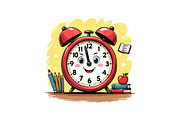 Globe, Books & Clock Clipart, an Object Graphic by Designs_River (Thumbnail 7 of 16)