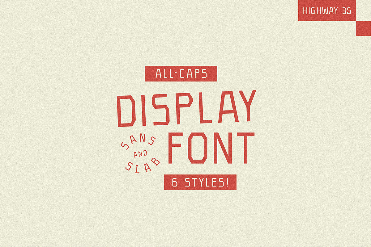 Highway 35 - Retro Font Bundle, a Handwritten Font by Lateral Design (Photo 2 of 17)