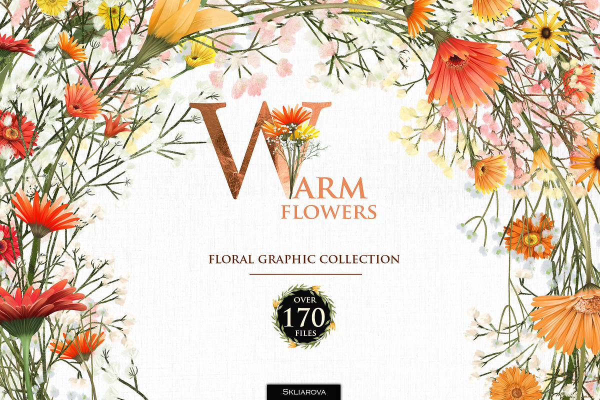 Warm flowers, an Illustration by Skliarova (Photo 1 of 12)