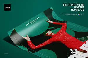 Bold Red Muse Poster Template, a Poster Template by creatsy5