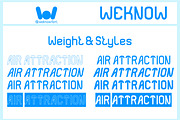 Air Attraction font, a Font by weknow (Thumbnail 7 of 8)