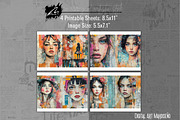Mixed Media Girl, Lace Journal Pages, a Person Illustration by Digital Art Mahdiseño (Thumbnail 4 of 10)