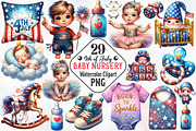 4th of July Baby Nursery Sublimation, a Seasonal Illustration by RobertsArt (Thumbnail 1 of 7)