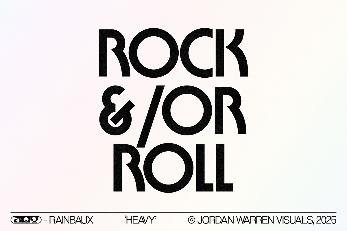 JWV - RAINBAUX, a Sans Serif Font by Jordan Warren Visuals (Photo 4 of 13)