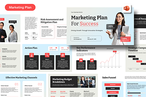 Marketing Plan Presentation, a Presentation Template by Sixtemp
